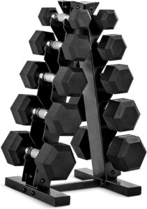 2. CAP Barbell 150 LB Dumbbell Set for Home Gym