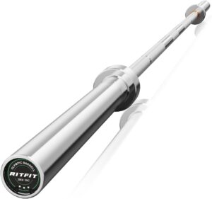 4. RITFIT 7FT Olympic Barbell for Home Gym