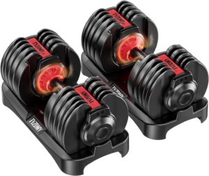 5. TYZDMY Dumbbell Set for Home Gym