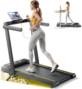 7. TOPUTURE Folding Treadmill with Incline