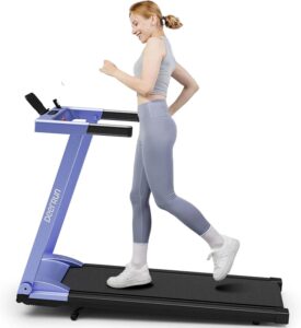 8. DeerRun Folding Treadmill with Incline
