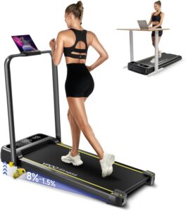 9. YPOO Folding Treadmill with Incline