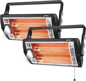 3. Shinic 2 Packs Electric Garage Heater