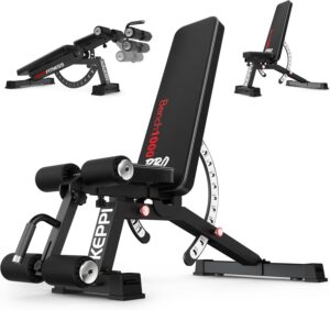 4. Keppi Adjustable Weight Bench for Home Gym