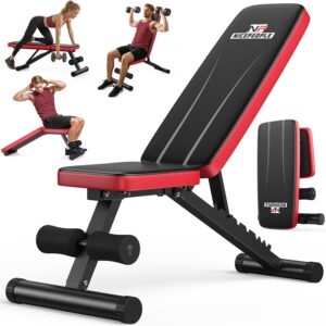 7. NICEPEOPLE Adjustable Weight Bench for Home Gym