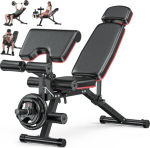 8. XDDIAS Adjustable Weight Bench for Home Gym